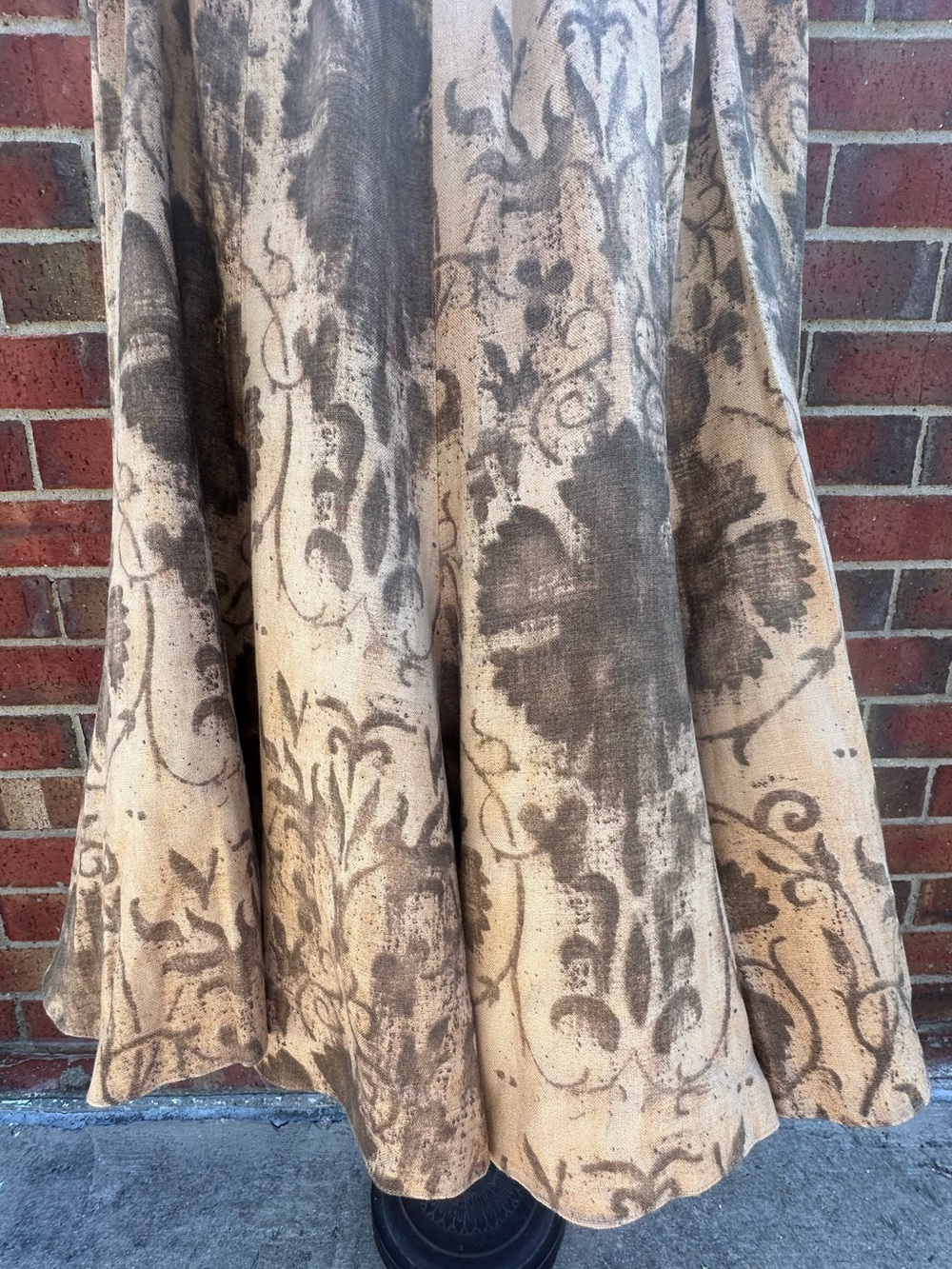 Ralph Lauren Skirt 100% Linen MIDI Heirloom Vintage-Inspired Heritage Prairie - Picture 6 of 14